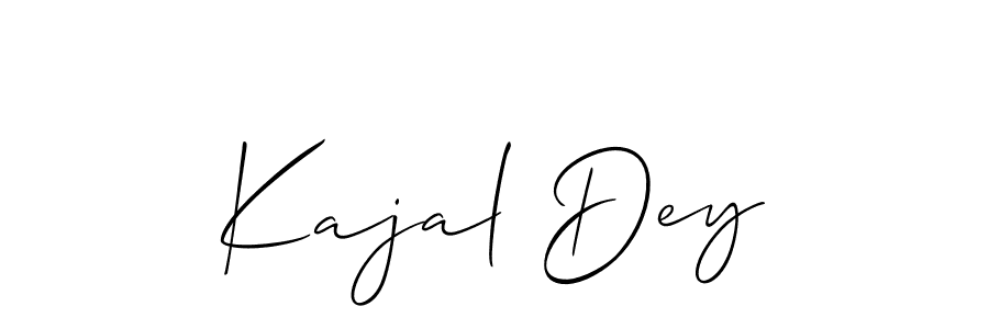 Also we have Kajal Dey name is the best signature style. Create professional handwritten signature collection using Allison_Script autograph style. Kajal Dey signature style 2 images and pictures png