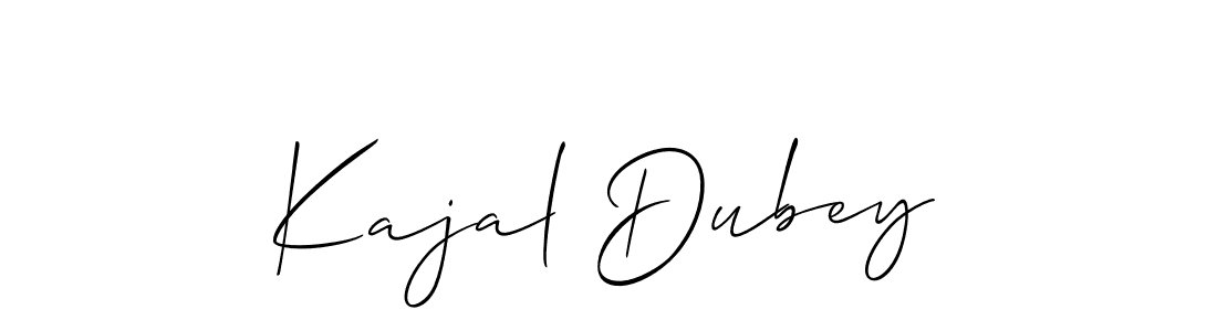 How to make Kajal Dubey signature? Allison_Script is a professional autograph style. Create handwritten signature for Kajal Dubey name. Kajal Dubey signature style 2 images and pictures png