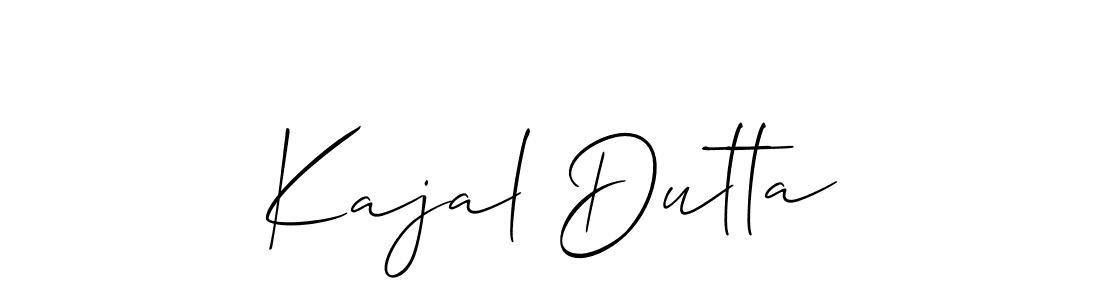 It looks lik you need a new signature style for name Kajal Dutta. Design unique handwritten (Allison_Script) signature with our free signature maker in just a few clicks. Kajal Dutta signature style 2 images and pictures png