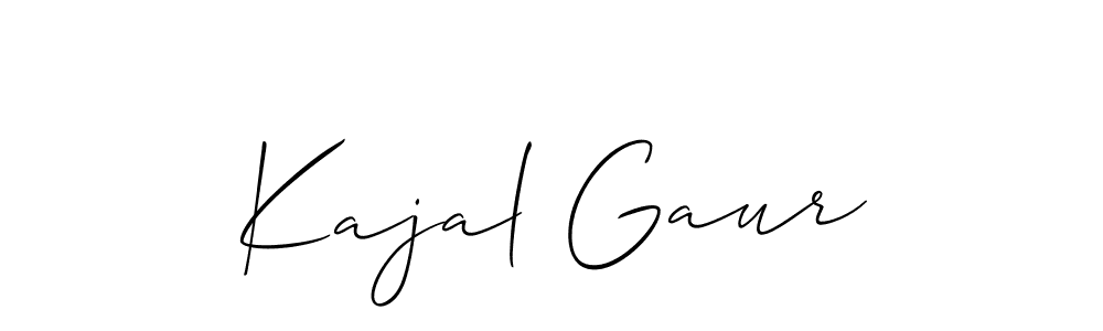 This is the best signature style for the Kajal Gaur name. Also you like these signature font (Allison_Script). Mix name signature. Kajal Gaur signature style 2 images and pictures png