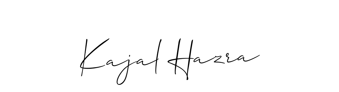 Also You can easily find your signature by using the search form. We will create Kajal Hazra name handwritten signature images for you free of cost using Allison_Script sign style. Kajal Hazra signature style 2 images and pictures png