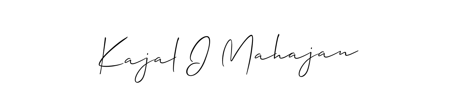 Make a beautiful signature design for name Kajal I Mahajan. Use this online signature maker to create a handwritten signature for free. Kajal I Mahajan signature style 2 images and pictures png