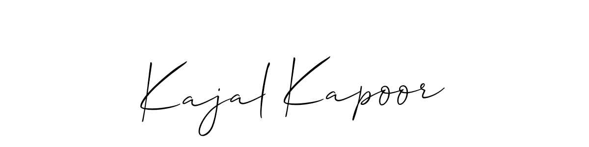 Design your own signature with our free online signature maker. With this signature software, you can create a handwritten (Allison_Script) signature for name Kajal Kapoor. Kajal Kapoor signature style 2 images and pictures png