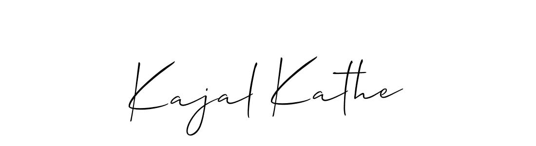 How to make Kajal Kathe signature? Allison_Script is a professional autograph style. Create handwritten signature for Kajal Kathe name. Kajal Kathe signature style 2 images and pictures png