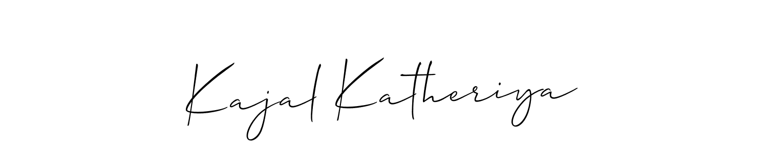 Make a short Kajal Katheriya signature style. Manage your documents anywhere anytime using Allison_Script. Create and add eSignatures, submit forms, share and send files easily. Kajal Katheriya signature style 2 images and pictures png