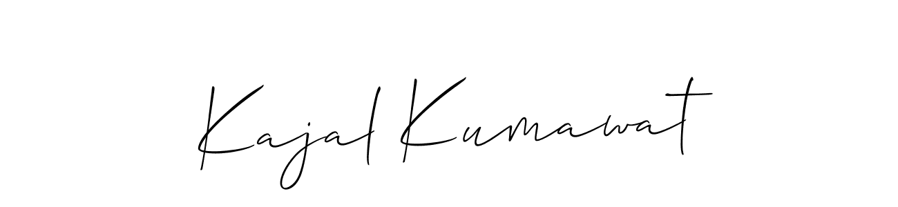 Best and Professional Signature Style for Kajal Kumawat. Allison_Script Best Signature Style Collection. Kajal Kumawat signature style 2 images and pictures png