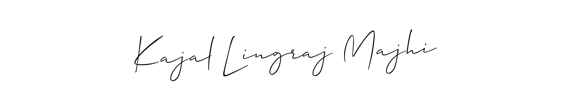 It looks lik you need a new signature style for name Kajal Lingraj Majhi. Design unique handwritten (Allison_Script) signature with our free signature maker in just a few clicks. Kajal Lingraj Majhi signature style 2 images and pictures png