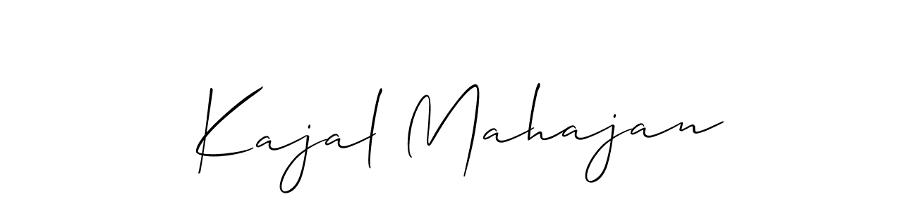 Make a beautiful signature design for name Kajal Mahajan. Use this online signature maker to create a handwritten signature for free. Kajal Mahajan signature style 2 images and pictures png