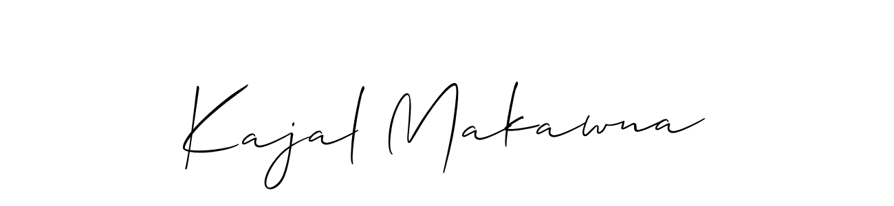 Make a beautiful signature design for name Kajal Makawna. Use this online signature maker to create a handwritten signature for free. Kajal Makawna signature style 2 images and pictures png