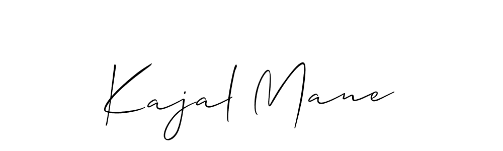 Kajal Mane stylish signature style. Best Handwritten Sign (Allison_Script) for my name. Handwritten Signature Collection Ideas for my name Kajal Mane. Kajal Mane signature style 2 images and pictures png