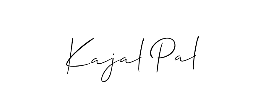 How to make Kajal Pal name signature. Use Allison_Script style for creating short signs online. This is the latest handwritten sign. Kajal Pal signature style 2 images and pictures png