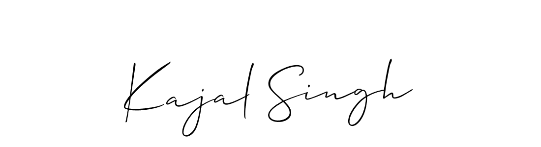 The best way (Allison_Script) to make a short signature is to pick only two or three words in your name. The name Kajal Singh include a total of six letters. For converting this name. Kajal Singh signature style 2 images and pictures png