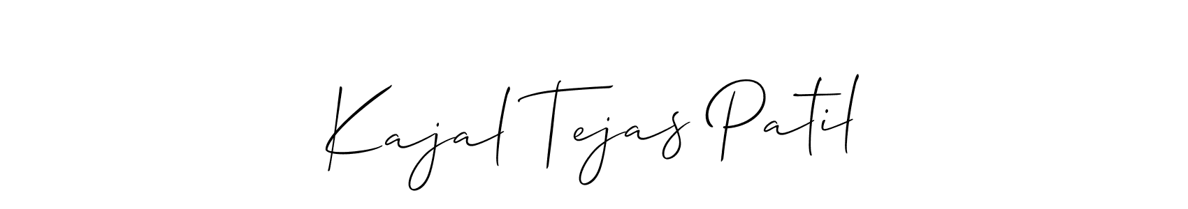 It looks lik you need a new signature style for name Kajal Tejas Patil. Design unique handwritten (Allison_Script) signature with our free signature maker in just a few clicks. Kajal Tejas Patil signature style 2 images and pictures png