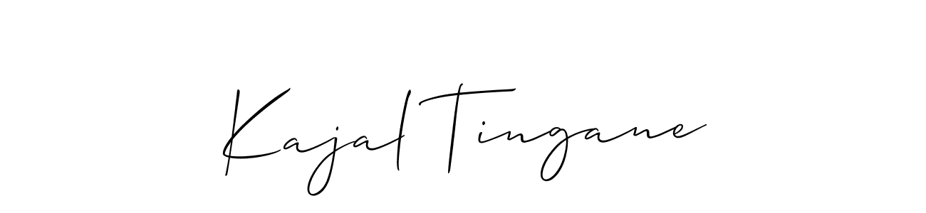 Here are the top 10 professional signature styles for the name Kajal Tingane. These are the best autograph styles you can use for your name. Kajal Tingane signature style 2 images and pictures png