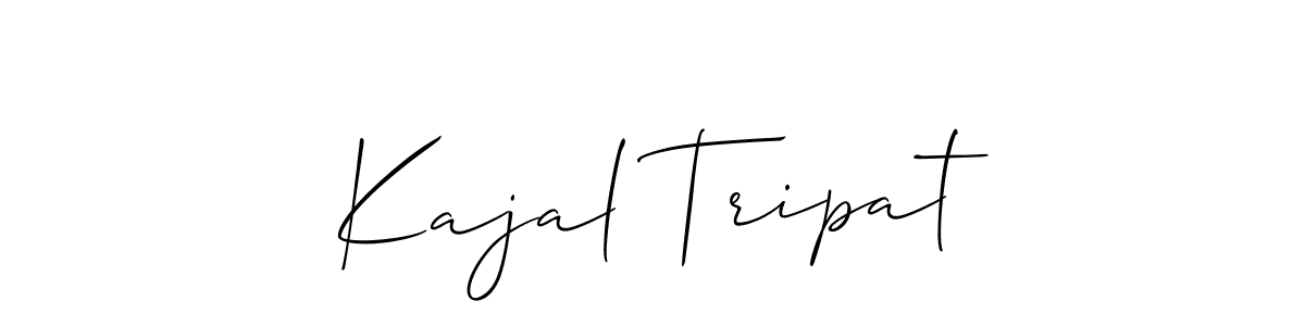 Similarly Allison_Script is the best handwritten signature design. Signature creator online .You can use it as an online autograph creator for name Kajal Tripat. Kajal Tripat signature style 2 images and pictures png