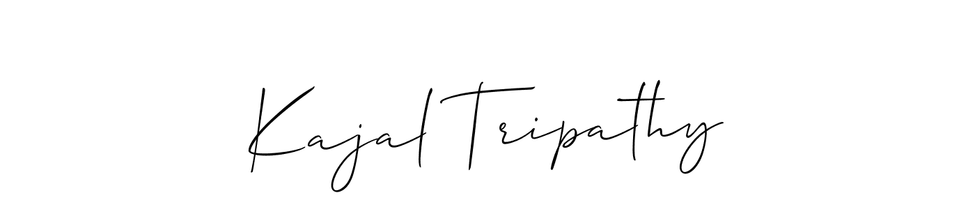 Also we have Kajal Tripathy name is the best signature style. Create professional handwritten signature collection using Allison_Script autograph style. Kajal Tripathy signature style 2 images and pictures png