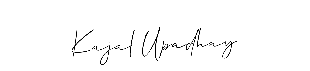 You can use this online signature creator to create a handwritten signature for the name Kajal Upadhay. This is the best online autograph maker. Kajal Upadhay signature style 2 images and pictures png