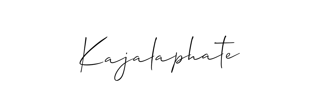 How to Draw Kajalaphate signature style? Allison_Script is a latest design signature styles for name Kajalaphate. Kajalaphate signature style 2 images and pictures png