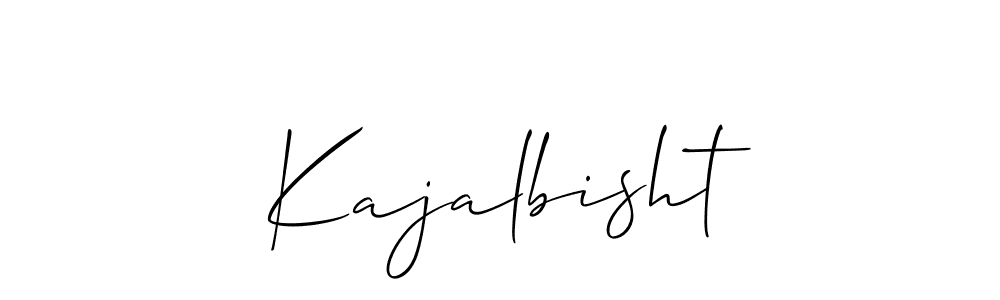 You should practise on your own different ways (Allison_Script) to write your name (Kajalbisht) in signature. don't let someone else do it for you. Kajalbisht signature style 2 images and pictures png