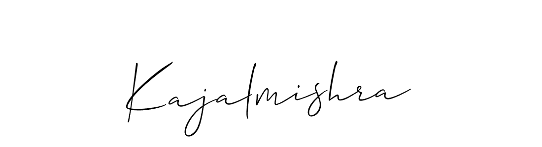 Allison_Script is a professional signature style that is perfect for those who want to add a touch of class to their signature. It is also a great choice for those who want to make their signature more unique. Get Kajalmishra name to fancy signature for free. Kajalmishra signature style 2 images and pictures png