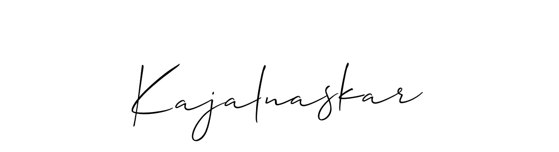 How to make Kajalnaskar signature? Allison_Script is a professional autograph style. Create handwritten signature for Kajalnaskar name. Kajalnaskar signature style 2 images and pictures png