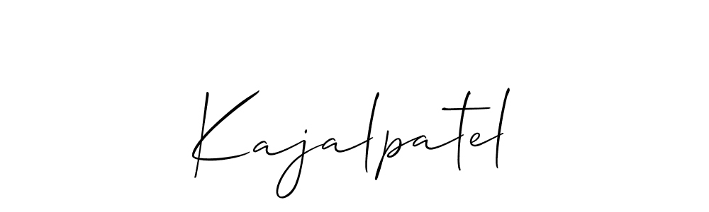 Create a beautiful signature design for name Kajalpatel. With this signature (Allison_Script) fonts, you can make a handwritten signature for free. Kajalpatel signature style 2 images and pictures png