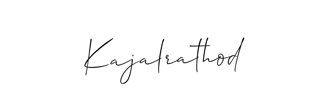 Design your own signature with our free online signature maker. With this signature software, you can create a handwritten (Allison_Script) signature for name Kajalrathod. Kajalrathod signature style 2 images and pictures png