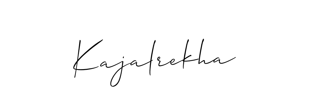 Create a beautiful signature design for name Kajalrekha. With this signature (Allison_Script) fonts, you can make a handwritten signature for free. Kajalrekha signature style 2 images and pictures png