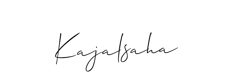 Once you've used our free online signature maker to create your best signature Allison_Script style, it's time to enjoy all of the benefits that Kajalsaha name signing documents. Kajalsaha signature style 2 images and pictures png