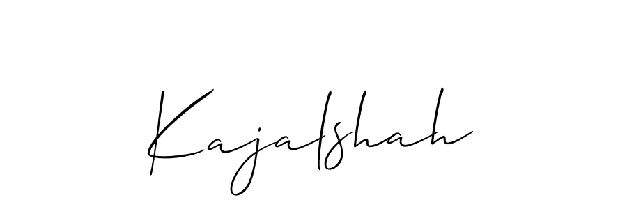 How to make Kajalshah signature? Allison_Script is a professional autograph style. Create handwritten signature for Kajalshah name. Kajalshah signature style 2 images and pictures png
