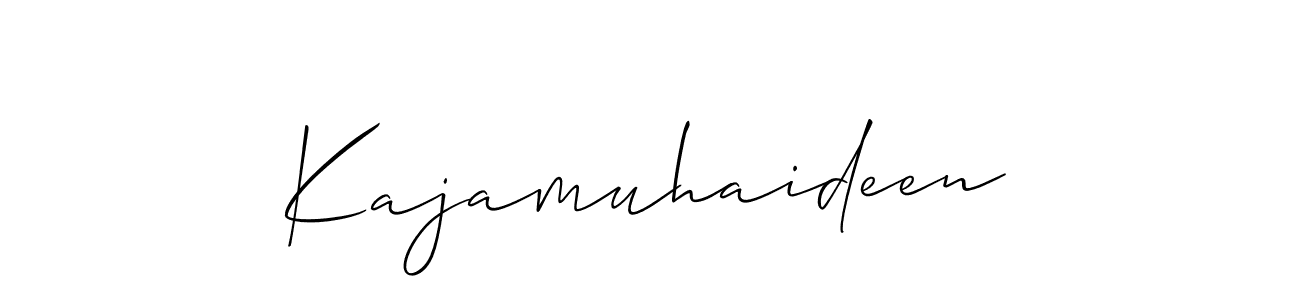 You should practise on your own different ways (Allison_Script) to write your name (Kajamuhaideen) in signature. don't let someone else do it for you. Kajamuhaideen signature style 2 images and pictures png