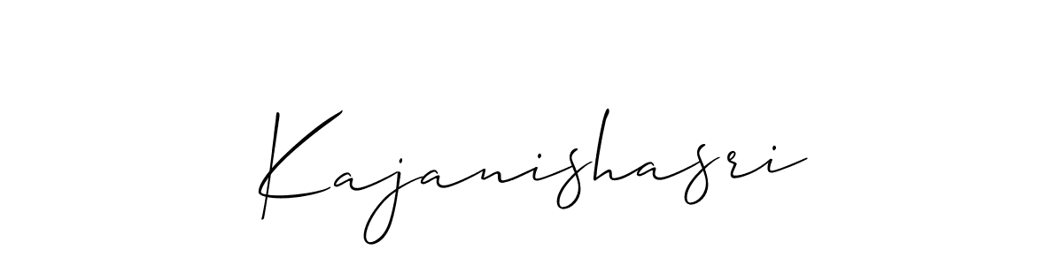 Also we have Kajanishasri name is the best signature style. Create professional handwritten signature collection using Allison_Script autograph style. Kajanishasri signature style 2 images and pictures png