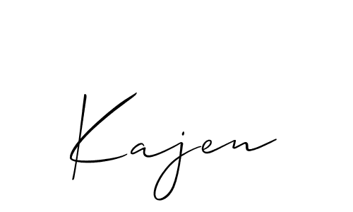 How to Draw Kajen signature style? Allison_Script is a latest design signature styles for name Kajen. Kajen signature style 2 images and pictures png