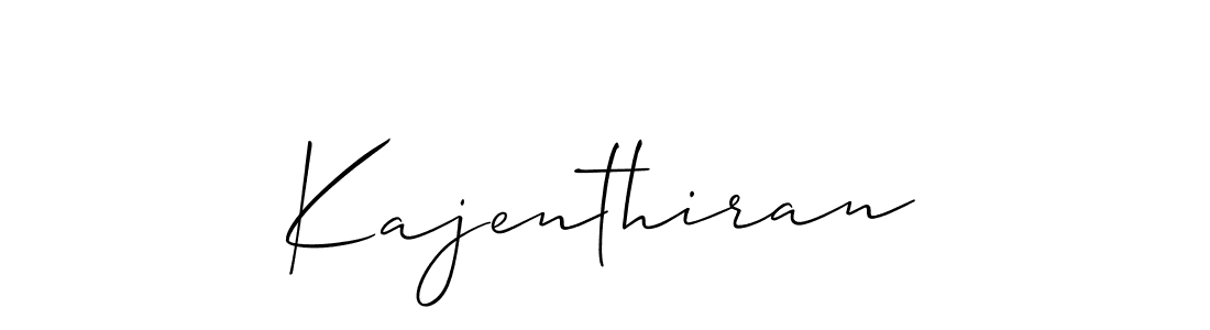 Also we have Kajenthiran name is the best signature style. Create professional handwritten signature collection using Allison_Script autograph style. Kajenthiran signature style 2 images and pictures png