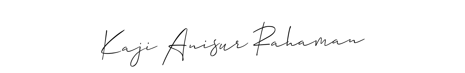 Make a short Kaji Anisur Rahaman signature style. Manage your documents anywhere anytime using Allison_Script. Create and add eSignatures, submit forms, share and send files easily. Kaji Anisur Rahaman signature style 2 images and pictures png