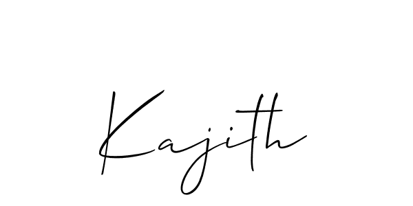 Kajith stylish signature style. Best Handwritten Sign (Allison_Script) for my name. Handwritten Signature Collection Ideas for my name Kajith. Kajith signature style 2 images and pictures png