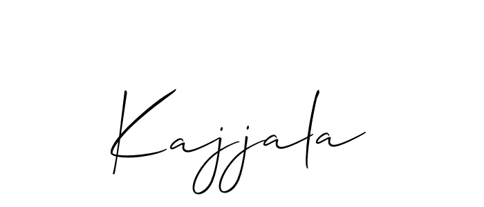 Allison_Script is a professional signature style that is perfect for those who want to add a touch of class to their signature. It is also a great choice for those who want to make their signature more unique. Get Kajjala name to fancy signature for free. Kajjala signature style 2 images and pictures png