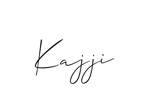 Create a beautiful signature design for name Kajji. With this signature (Allison_Script) fonts, you can make a handwritten signature for free. Kajji signature style 2 images and pictures png