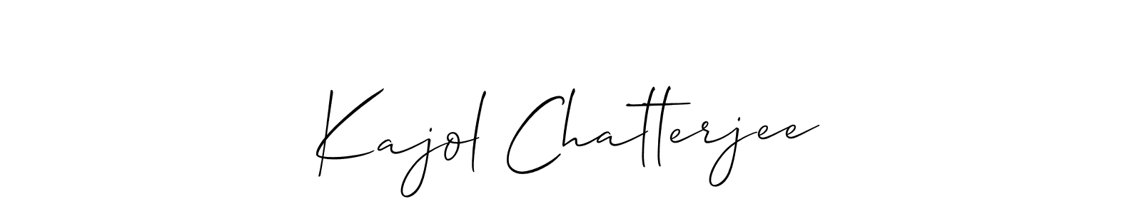 How to make Kajol Chatterjee name signature. Use Allison_Script style for creating short signs online. This is the latest handwritten sign. Kajol Chatterjee signature style 2 images and pictures png