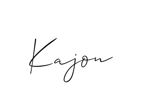 Similarly Allison_Script is the best handwritten signature design. Signature creator online .You can use it as an online autograph creator for name Kajon. Kajon signature style 2 images and pictures png