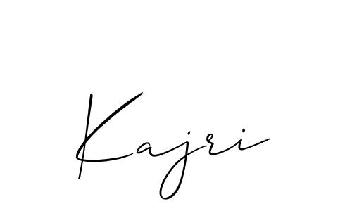 Use a signature maker to create a handwritten signature online. With this signature software, you can design (Allison_Script) your own signature for name Kajri. Kajri signature style 2 images and pictures png