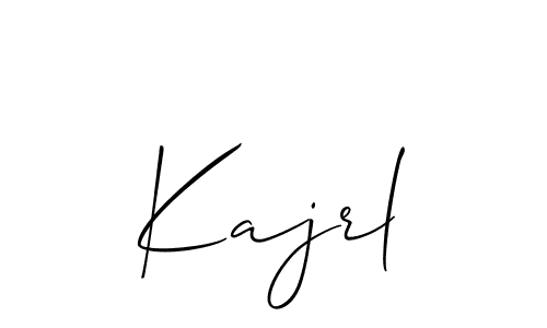 Create a beautiful signature design for name Kajrl. With this signature (Allison_Script) fonts, you can make a handwritten signature for free. Kajrl signature style 2 images and pictures png