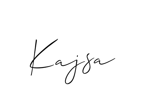 The best way (Allison_Script) to make a short signature is to pick only two or three words in your name. The name Kajsa include a total of six letters. For converting this name. Kajsa signature style 2 images and pictures png
