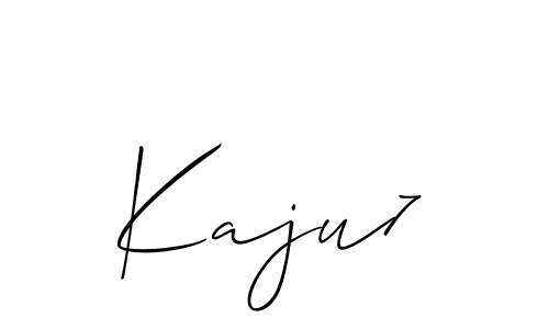 This is the best signature style for the Kaju7 name. Also you like these signature font (Allison_Script). Mix name signature. Kaju7 signature style 2 images and pictures png