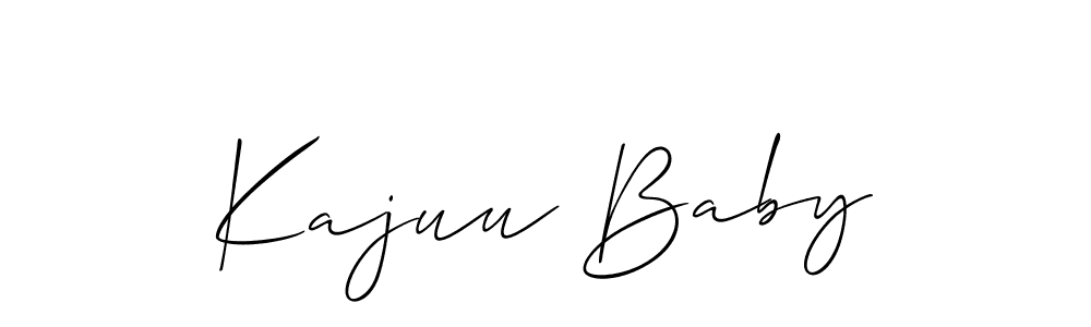 How to Draw Kajuu Baby signature style? Allison_Script is a latest design signature styles for name Kajuu Baby. Kajuu Baby signature style 2 images and pictures png