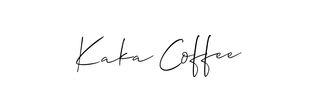 Similarly Allison_Script is the best handwritten signature design. Signature creator online .You can use it as an online autograph creator for name Kaka Coffee. Kaka Coffee signature style 2 images and pictures png