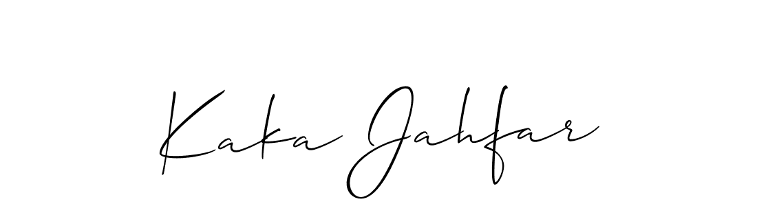 Once you've used our free online signature maker to create your best signature Allison_Script style, it's time to enjoy all of the benefits that Kaka Jahfar name signing documents. Kaka Jahfar signature style 2 images and pictures png
