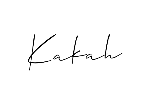 The best way (Allison_Script) to make a short signature is to pick only two or three words in your name. The name Kakah include a total of six letters. For converting this name. Kakah signature style 2 images and pictures png