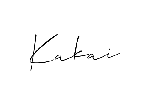 Make a beautiful signature design for name Kakai. With this signature (Allison_Script) style, you can create a handwritten signature for free. Kakai signature style 2 images and pictures png