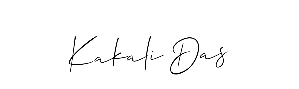 Make a beautiful signature design for name Kakali Das. With this signature (Allison_Script) style, you can create a handwritten signature for free. Kakali Das signature style 2 images and pictures png